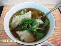 Resep Pangsit Kuah Isi Daging Ayam Sayuran Makanan Dan Minuman Pangsit Makanan