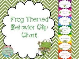 Frog Themed Behavior Chart