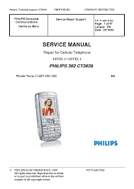 PHILIPS 362-CT3628 SM Service Manual ...