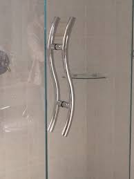 24 S Curved Handle In Polished Chrome Shower Door Handles Shower Doors Bathroom Design Concepts