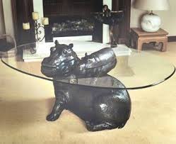 Hippo Coffee Table Hippo Baby Coffee Table Painted Ice Blue Gorgeous Hippo Cute Hippo Baby Hippo