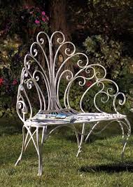 Elegant vintage french garden bench. Peacock Garden Bench Garden Seating Garden Bench Patio Garden