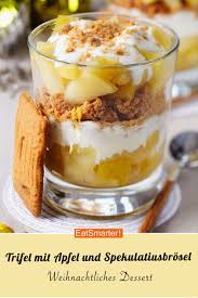 Trifle Mit Apfel Und Spekulatiusbrosel Rezept Einfacher Nachtisch Rezepte Nachtisch Rezepte