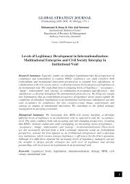 Entao ajuda ai galera curte , comenta, e compartilha.bju fiquem com deus. Pdf Levels Of Legitimacy Development In Internationalization Multinational Enterprise And Civil Society Interplay In Institutional Void