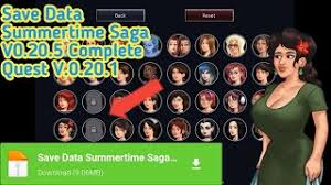 Become a student in the spicy visual novel summertime saga. Save Data Summertime Saga V0 20 5 Complete All Quest V0 20 1 And Not Finished New Quest In V0 20 5 Youtube
