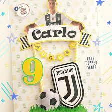 If you order a pdf and does not provide the correct information i will not be able to edit after it is done. Football Club Juventus Cake Topper Feste Di Compleanno Calcio Decorare Torte Idee Per Feste Di Compleanno