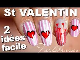 On utilise des lampe à ultraviolets pour le « catalyser ». Nail Art St Valentin Love Coeur Facile 2 Idees Romantiques Youtube