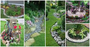As with all garden features, edging should be chosen to fit with the overall theme of your outdoor space. 11 Impressive Garden Edging Ideas With Pebbles And Rocks Top Dreamer