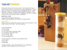 Sand Art Brownies Tupperware Recipes Tupperware Consultant Tupperware