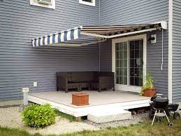 Shown Here Is A Sleek Nuimage Awnings Pro Series 7700 Retractable Awning With A Straight Valance And Sunbrella Striped Fa Retractable Awning Retractable Patio