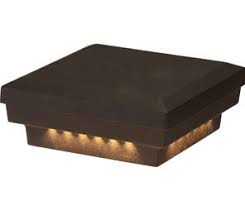 Deck Post Lights Led Deck Fence Post Caps Dekor