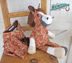 Plush Horse Doll Sewing Pattern And Tutorial Rustic Etsy Plush Horse Doll Sewing Patterns Toy Horse
