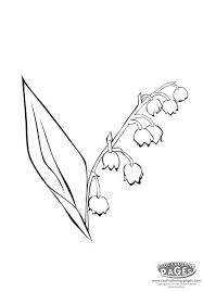 Lily Of The Valley Coloring Page Cool Coloring Pages Lily Of The Valley Birth Flower Tattoos Coloring Pages