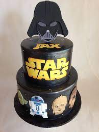 Birthday Cake Star Wars Fondant Darth Vader R2d2 Yoda C3po Chewbacca Fondant Appliques Star Wars Birthday Cake Star Wars Cake Toppers War Cake
