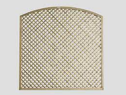 Redwood framed diamond trellis works as a climbing post for plants or as a barrier for your garden border. Continental Diamond Trellis Curved Diamond Lattice Trellis Fence Panel Pennine Fencing Landscaping