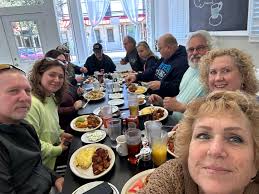 Breakfast guests I never expected to see together in NJ