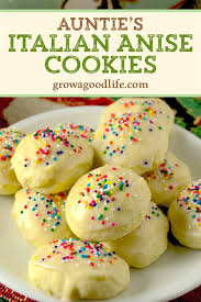 Just change the color of the icing and the sprinkles and you. Auntie S Italian Anise Cookies