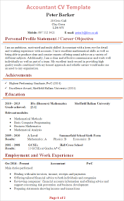 A significant proportion of graduate recruiters in ireland ask for a cv and cover letter. Accountant Cv Template Tips And Download Cv Plaza