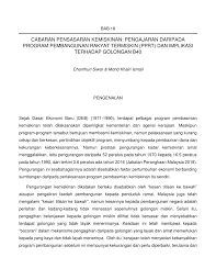 Program ini bertujuan untuk membantu golongan berpendapatan rendah dan sederhana di kawasan selangor. Pdf Cabaran Pensasaran Kemiskinan Pengajaran Daripada Program Pembangunan Rakyat Termiskin Pprt Dan Implikasi Terhadap Golongan B40