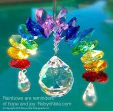 crystal rainbow sun catcher inspirational art for your window robyn nola gifts sun catcher suncatchers crystal suncatchers