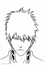Well, there are various templates for coloring pages with bleach characters you can print. Coloring Page Of Bleach Coloring Pages Printable Com