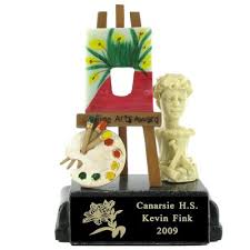 Resin Trophy Series Trophycentral Resin School Trophy Arts Award Trophy Art Art Classroom