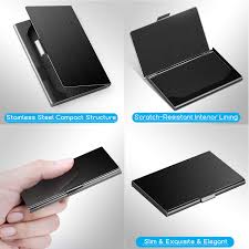 Travelon rfid blocking card case reg. Buy Maxgear Metal Business Card Holder For Men Women Pocket Business Card Case Slim Business Card Wallet Business Card Holders Name Card Holder 3 7 X 2 3 X 0 3 Inches Stainless Steel