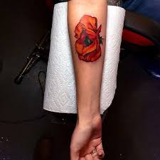 Rbitattoo Red Poppy Tattoo Tattoos Body Art Tattoos