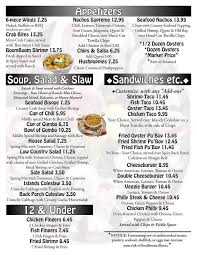 Maybe you would like to learn more about one of these? Menu Of Bernie S River Street In Savannah Ga 31401