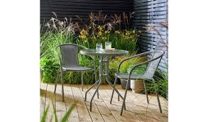Buy Argos Home 2 Seater Rattan Effect Balcony Set Brown Patio Sets Argos In 2020 Patio Set Metal Garden Table Argos Home