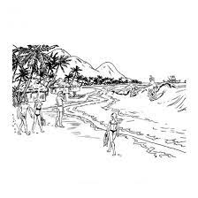 coloriage paysage de plage a colorier et dessin gratuit imprimer dessine les coloriages colori dodge challenger