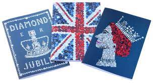 items similar to diamond jubilee notebooks set of 3 different notebooks celebrating the queen s diamond inspirational cards stationery paper gifts for girls