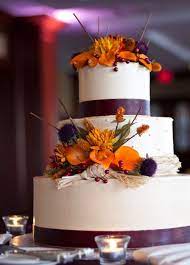 Fall Wedding Ideas And Invitations Purple And Orange Wedding Elegantweddinginvites Com Blog Fall Wedding Cakes Purple Fall Wedding Wedding Cake Decorations