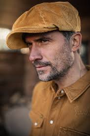 Baker Boy Brown Corduroy Cap Soft Brown Corduroy Piece Baker Boy Cap