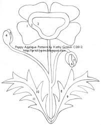 Add details with fabric paint or permanent markers, or use embroidery floss and stitch your added color and texture details. I Have Designed This Poppy Applique Pattern For Those Of You Who Would Like To Create A Quilt Si Wool Applique Patterns Free Applique Patterns Applique Pattern