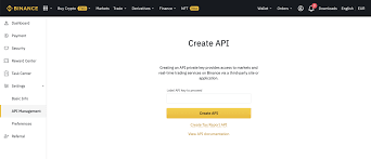 How To Create Api Binance