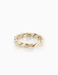 The combined width of this ring is about 1.5mm. 9ct Yellow Rose Gold Twist Wedding Ring Thejewelleryworkshop