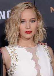 Jennifer Lawrence Beauty In White Short Hair Styles Medium Hair Styles Cool Hairstyles