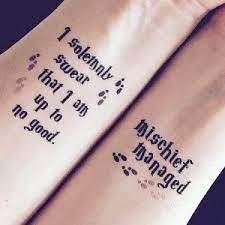 Harry Potter Inspired I Solemnly Swear And Mischief Managed Temporary Tattoos Tatouage Hp Tatouages Harry Potter Tatouage Harry Potter