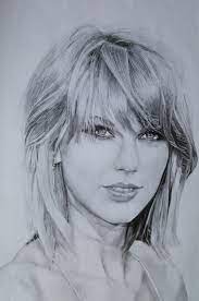 This is a print and not the original drawing! Taylor Swift Drawing Thoughts Taylorswift
