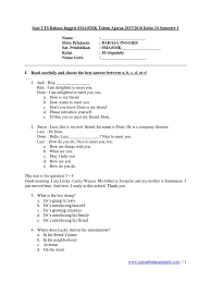 Soal bahasa inggris kelas 10 semester 1 tentang introduction. Uts Bahasa Inggris Ganjil Kelas 10 Sma Languages Teaching And Learning