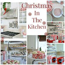 christmas decorating in the kitchen