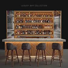 Bar chairs bar stools modern home bar mid century bar home bar decor vintage bar modern cabinets bars for home restaurant design. Loft Bar Collection 9 3d Model Luxury Bar Bar Design Restaurant Bar Counter Design