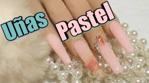 Remedios caseros para uñas encarnadas o enterradas # 6: Unas Acrilicas Rosa Pastel Super Femeninas Youtube