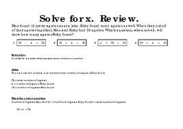 In this set students solve for 2 variable that are in sync with one another. Solve For X Worksheets By School S Gold Teachers Pay Teachers