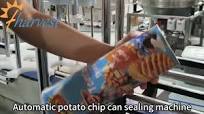 Fully automatic potato chip can sealing machine, source ...
