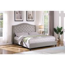 California king beds are 4 narrower and longer than an eastern/standard king and accommodate a mattress that is 72 wide by 84 long. Myrick Upholstered Tufted Platform Bed 796914729945 Ebay
