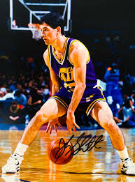 Jazz John Stockton Signed 11x14 Photo John Stockton Utah Jazz Stockton