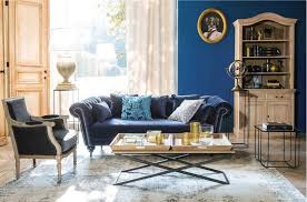 Canape Capitonne 3 Places Carmen En Velours Bleu Nuit Canape Maisons Du Monde Iziva Com Canape Maison Du Monde Canape Capitonne Buffet Maison
