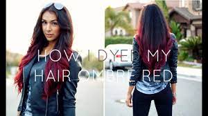 It is very easy to achieve this look. How I Dyed My Hair Ombre Red Without Bleach Youtube